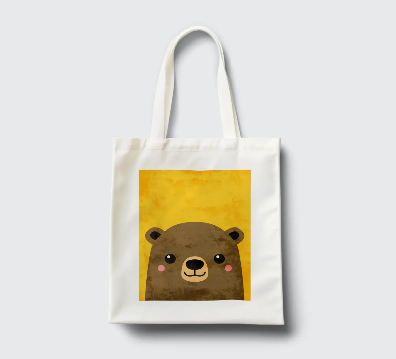 Orso dei cartoni animati borsa in juta da DavisStudio
