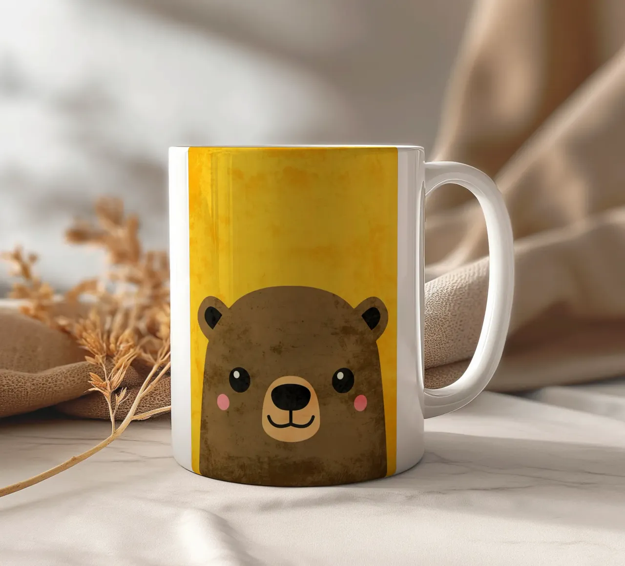 Orso dei cartoni animati tazza in ceramica da DavisStudio
