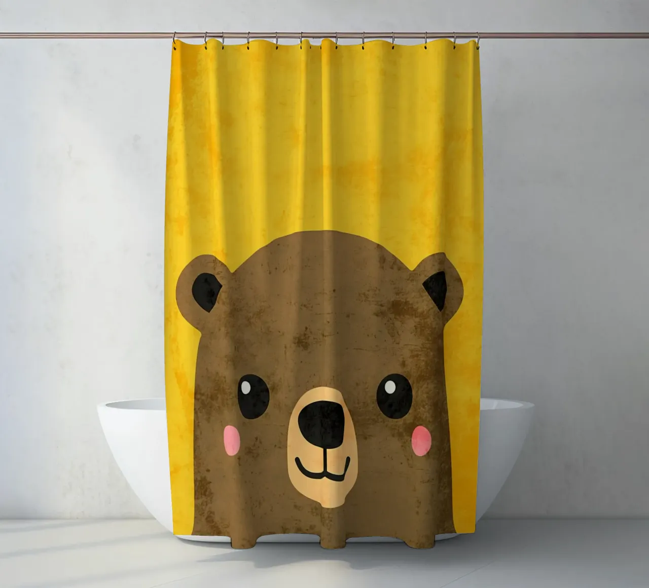 Orso dei cartoni animati tenda da doccia da DavisStudio