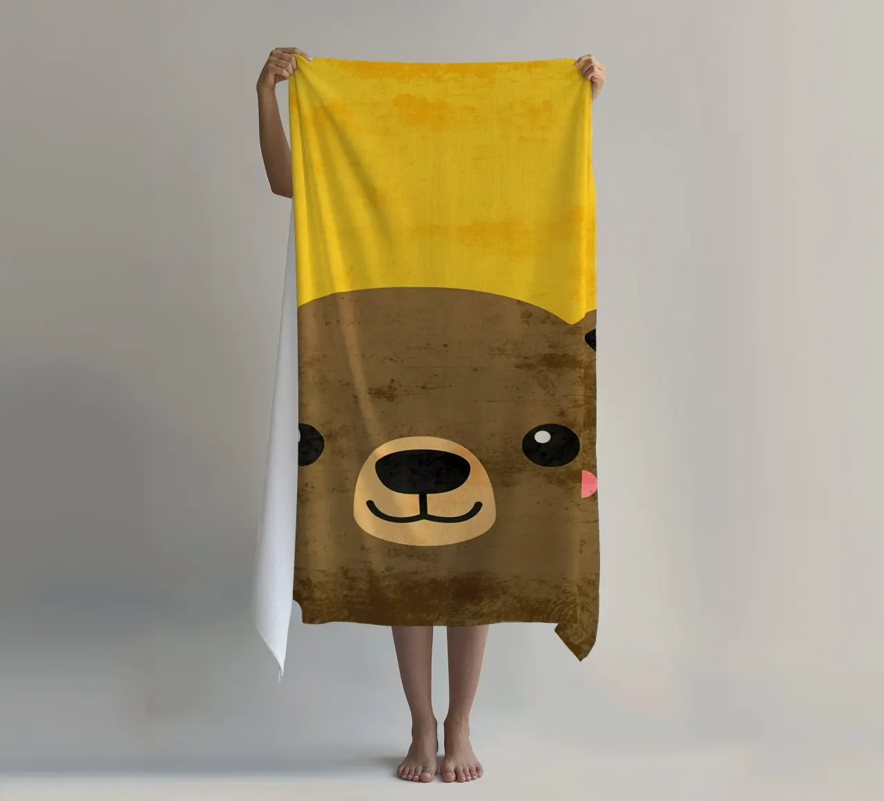 Orso dei cartoni animati telo mare da DavisStudio