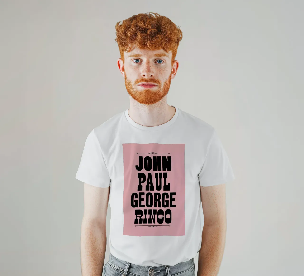 JOHN PAUL GEORGE & RINGO t-shirt da The Indoor Type