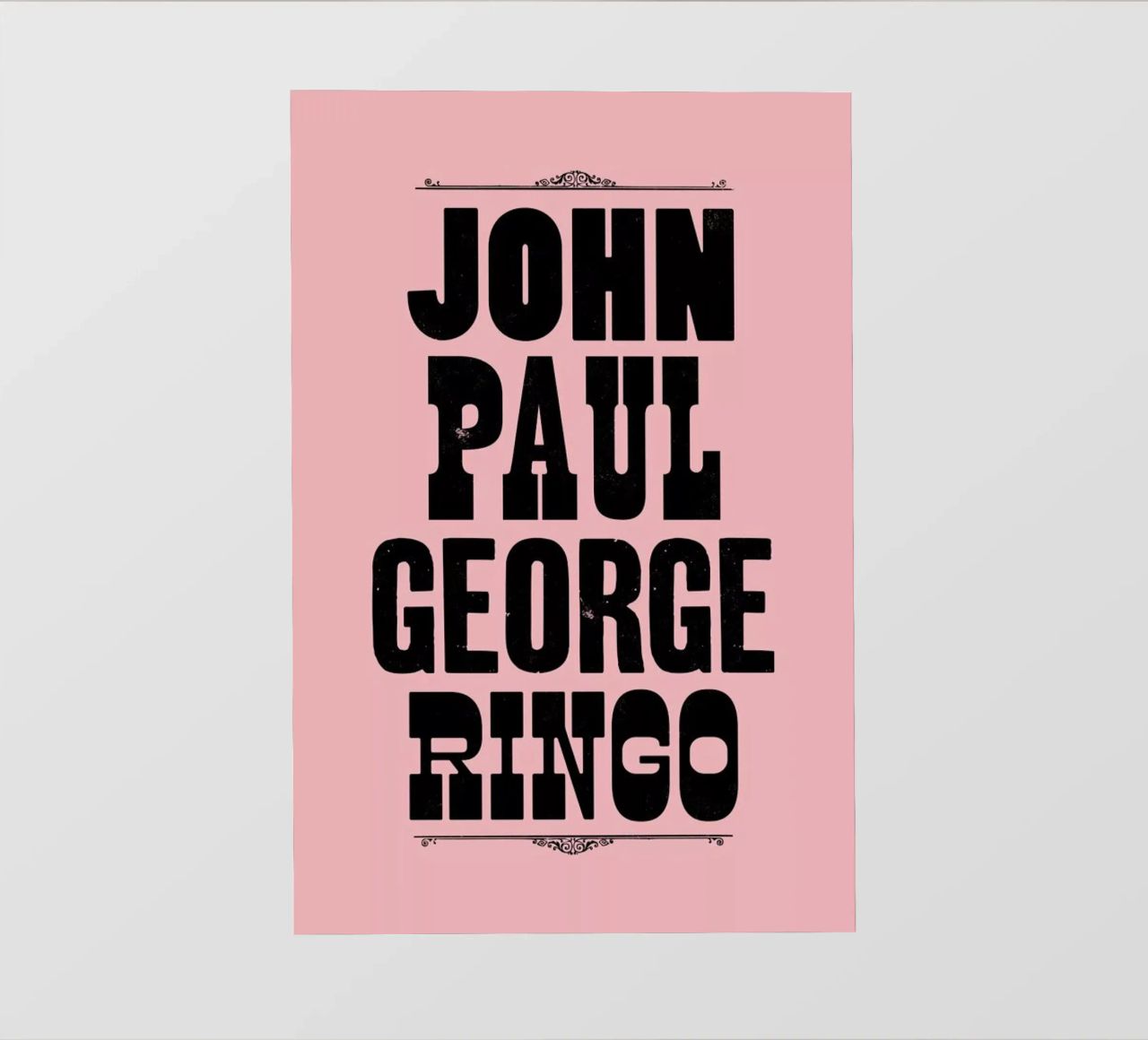 JOHN PAUL GEORGE & RINGO pellicola backlit da The Indoor Type