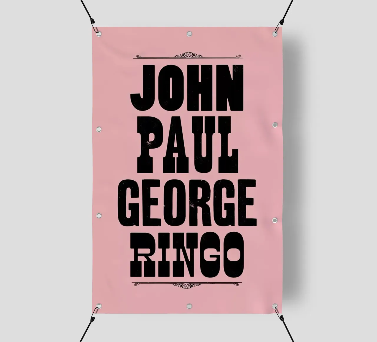 JOHN PAUL GEORGE & RINGO telo in pvc da The Indoor Type