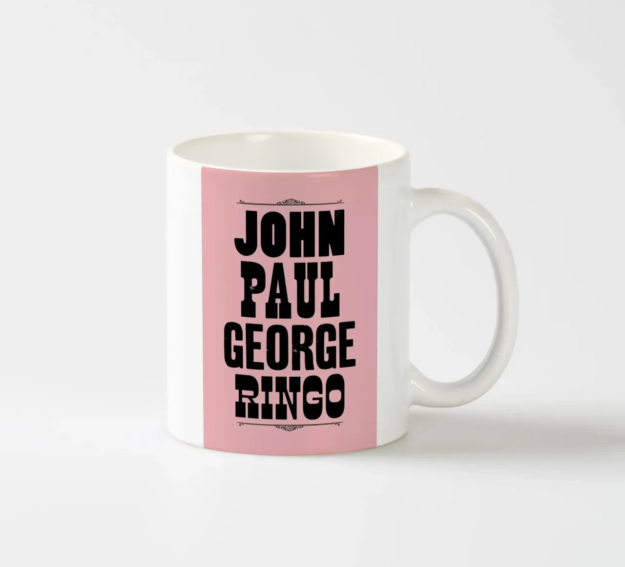 JOHN PAUL GEORGE & RINGO tazza in ceramica da The Indoor Type