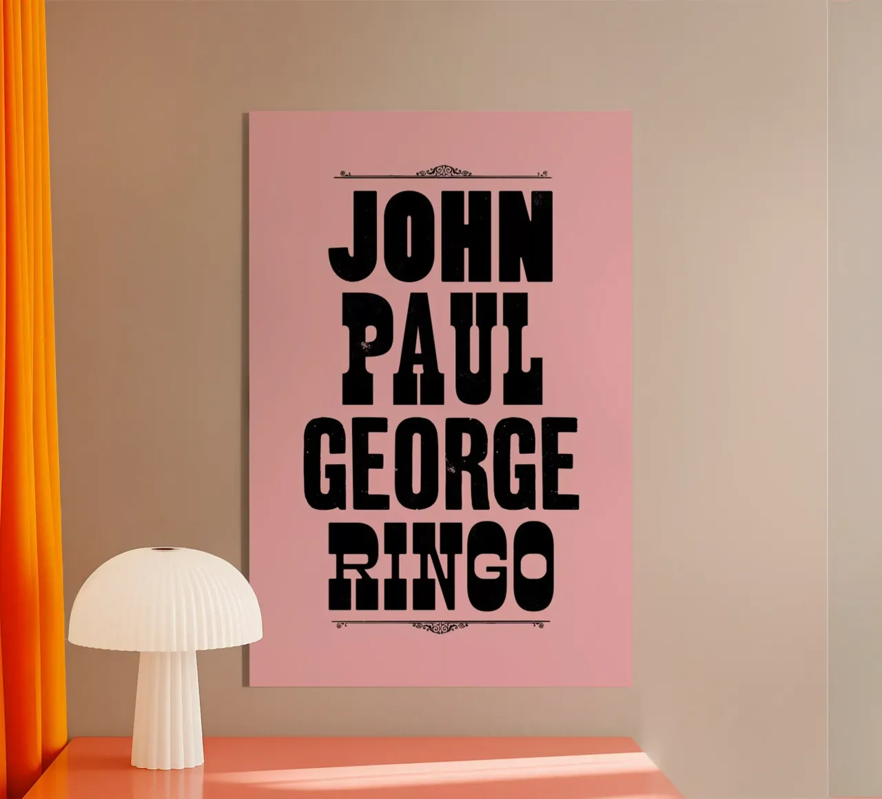 JOHN PAUL GEORGE & RINGO plexiglass da The Indoor Type