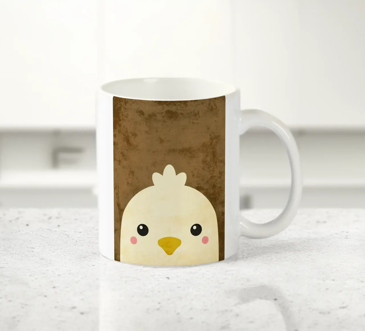 Pulcino dei cartoni animati tazza in ceramica da DavisStudio