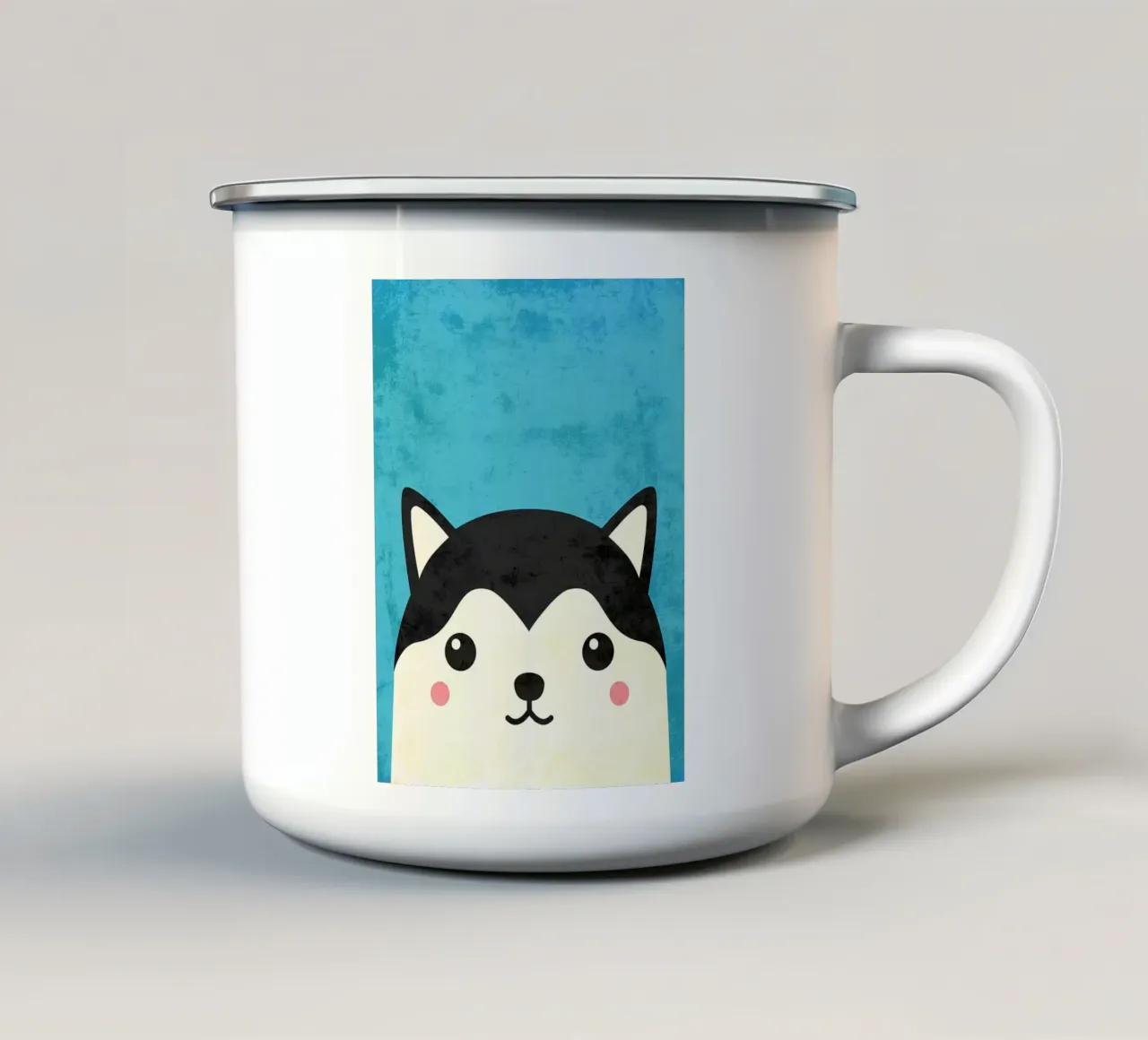 Cane dei cartoni animati tazza in smalto da DavisStudio