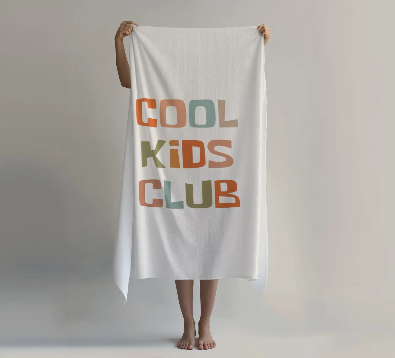 Club dei bambini cool telo mare da Vintagrafica