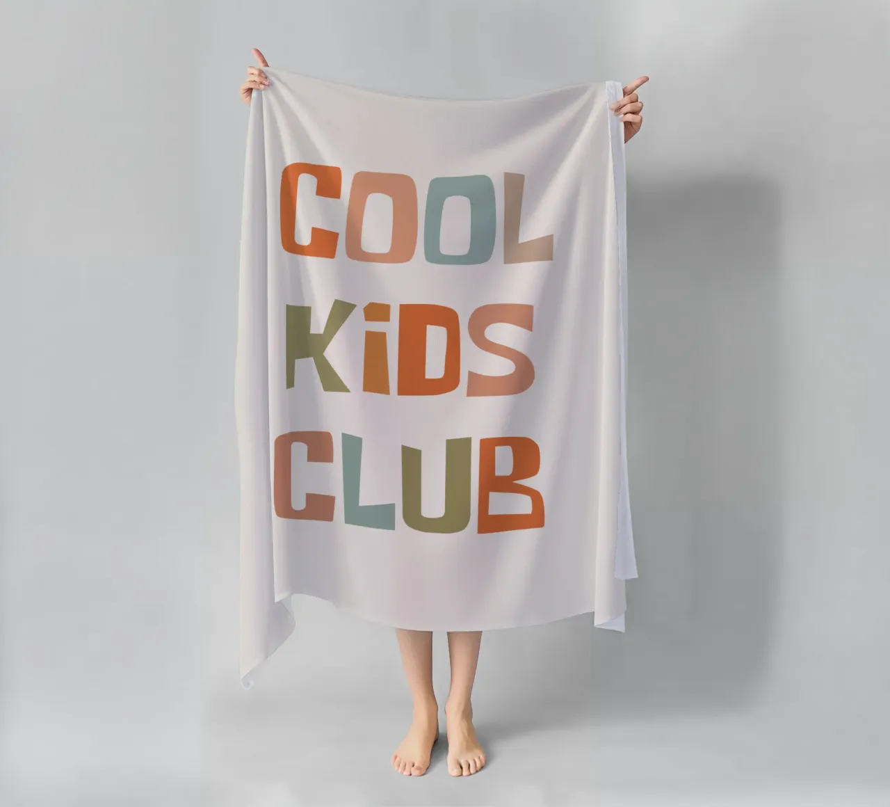 Club dei bambini cool telo mare da Vintagrafica