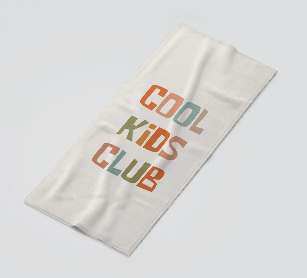 Club dei bambini cool telo mare da Vintagrafica