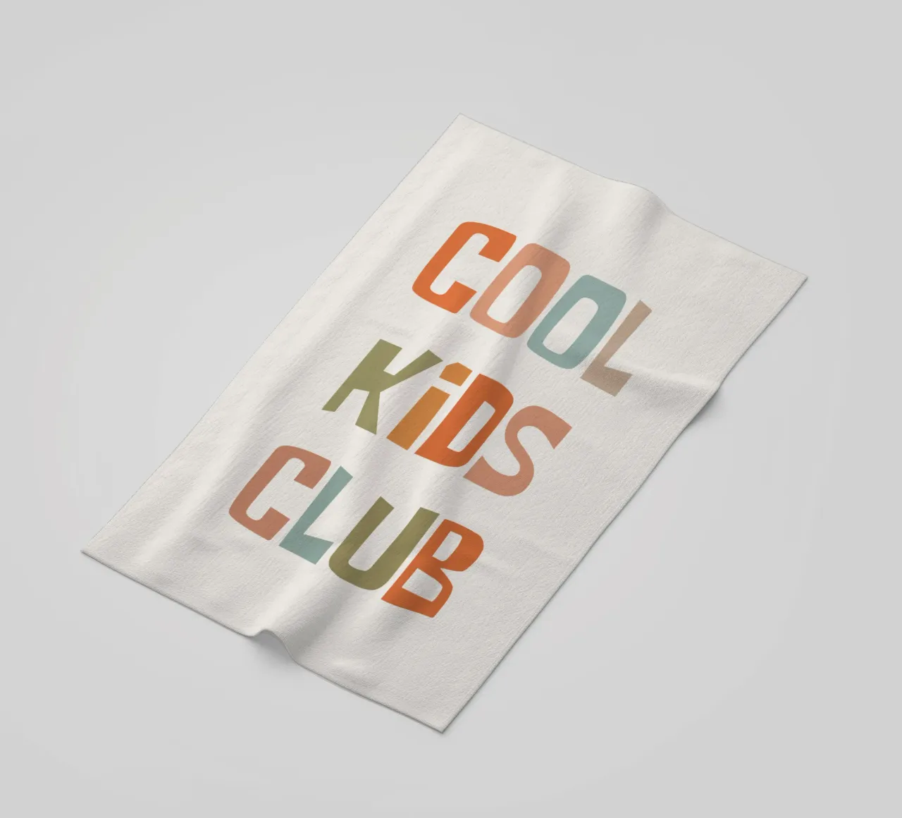 Club dei bambini cool telo mare da Vintagrafica