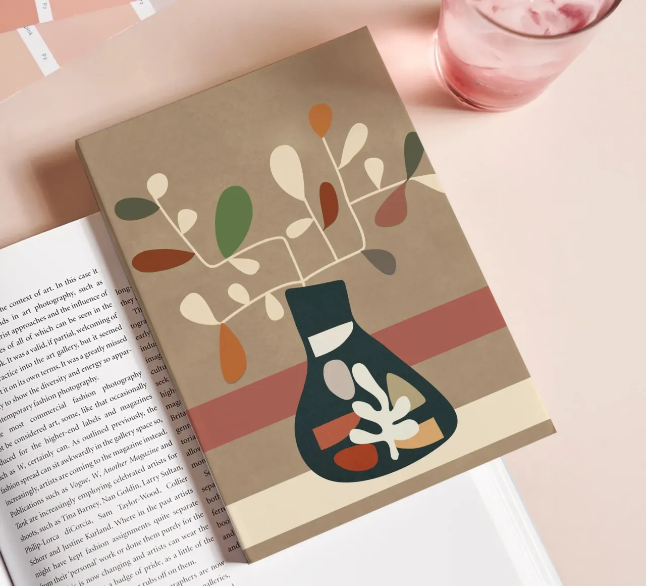 Vase of Vibrance 1 notebook by Nadjaa