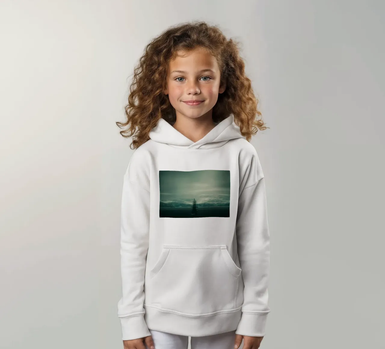 nave oceano felpa bambino con cappuccio da Earthly Visions