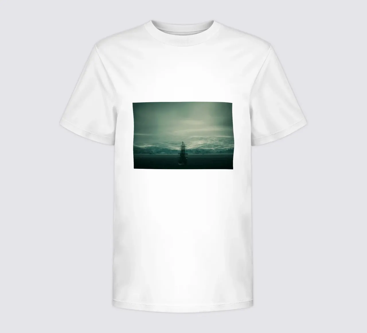 ship ocean kids t-shirt by Earthly Visions
