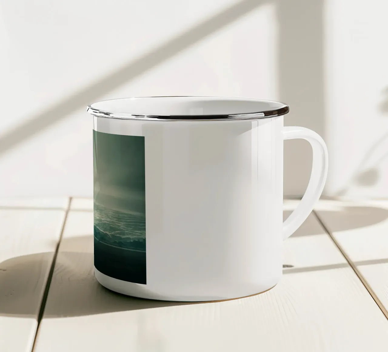 nave oceano tazza in smalto da Earthly Visions