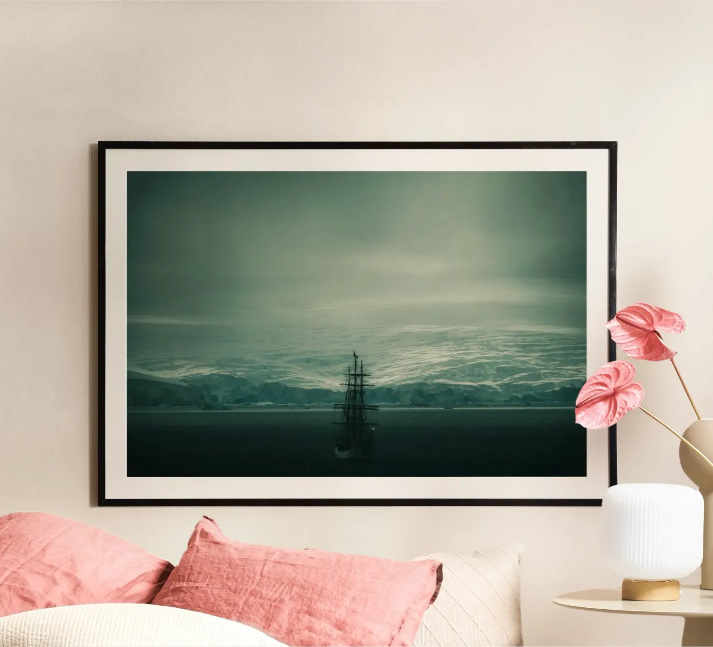 ship ocean poster by Earthly Visions