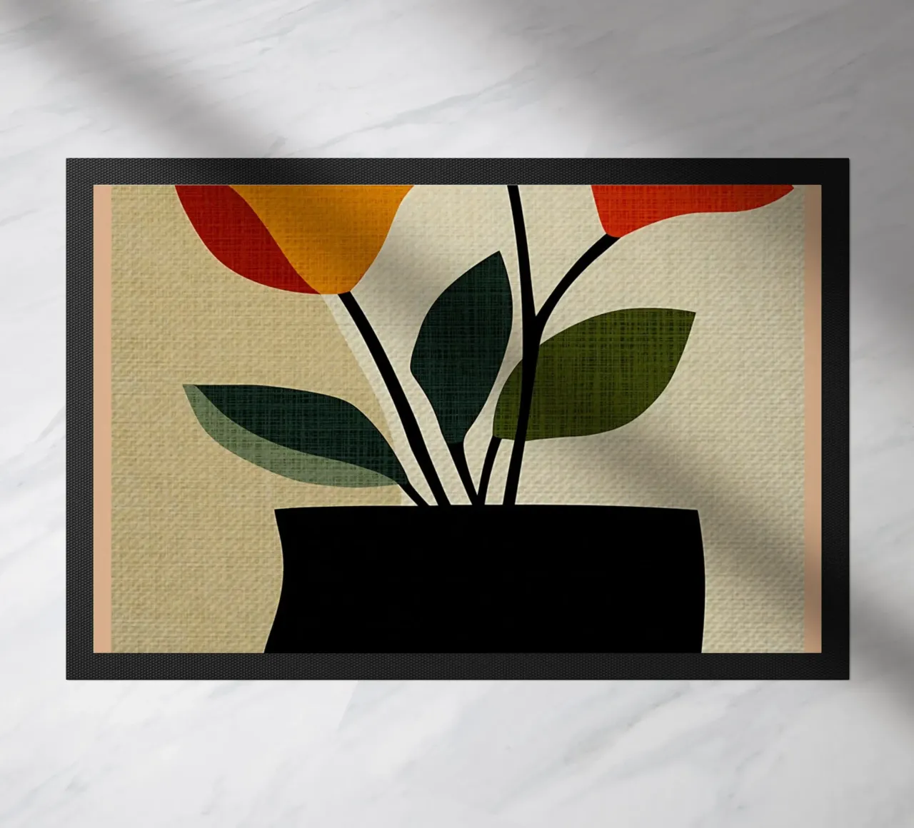 Vaso di fiori astratto minimalista zerbino da CourtneyStudio
