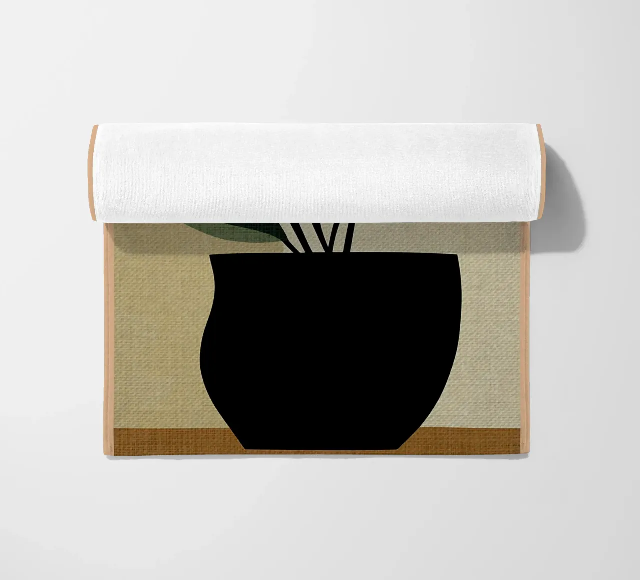 Vaso di fiori astratto minimalista telo mare da CourtneyStudio