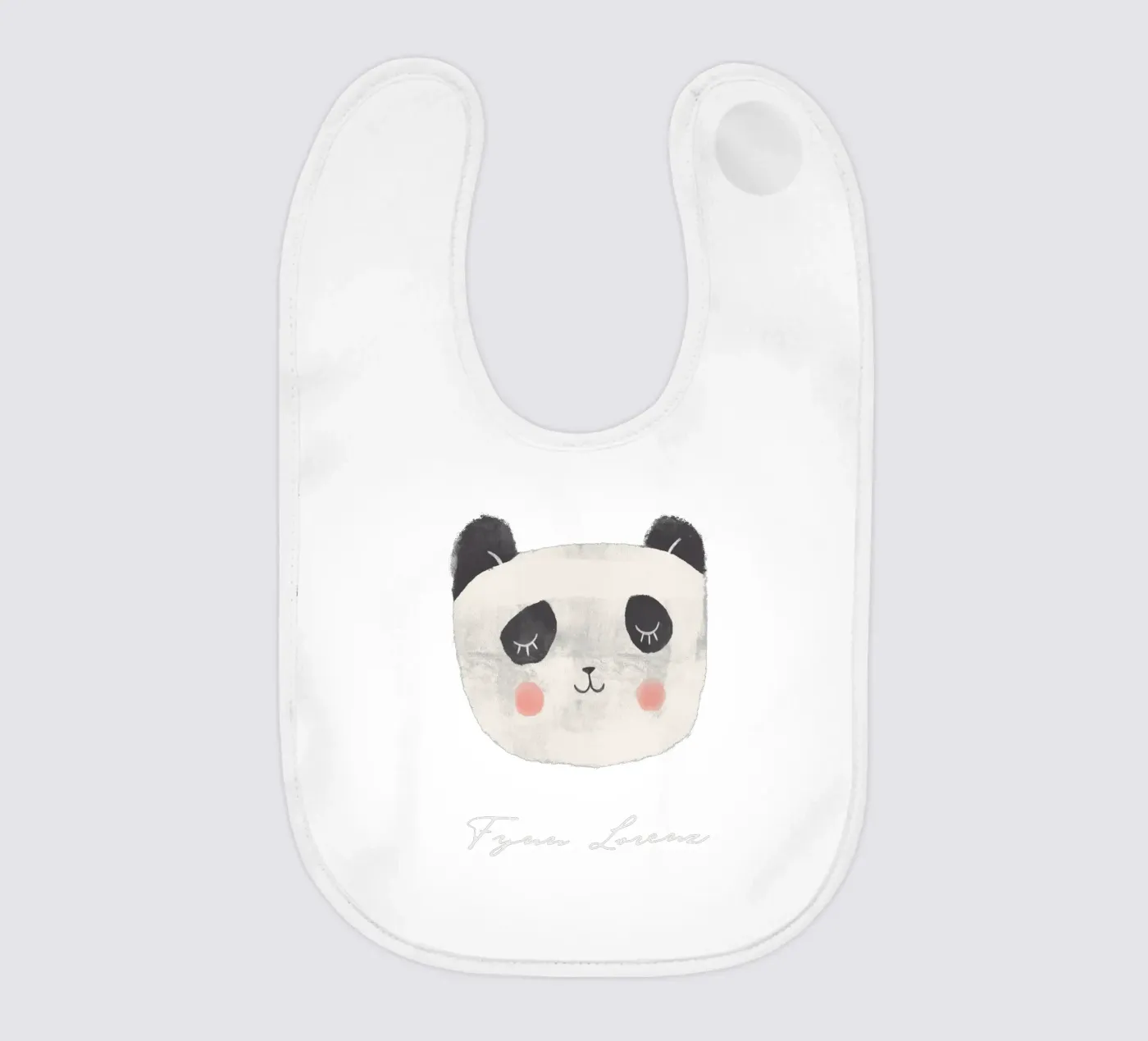 Panda baby bib by mymia