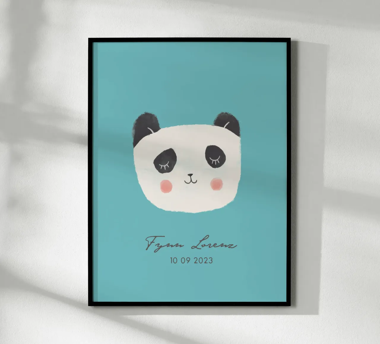 Panda poster con telaio in plastica da mymia