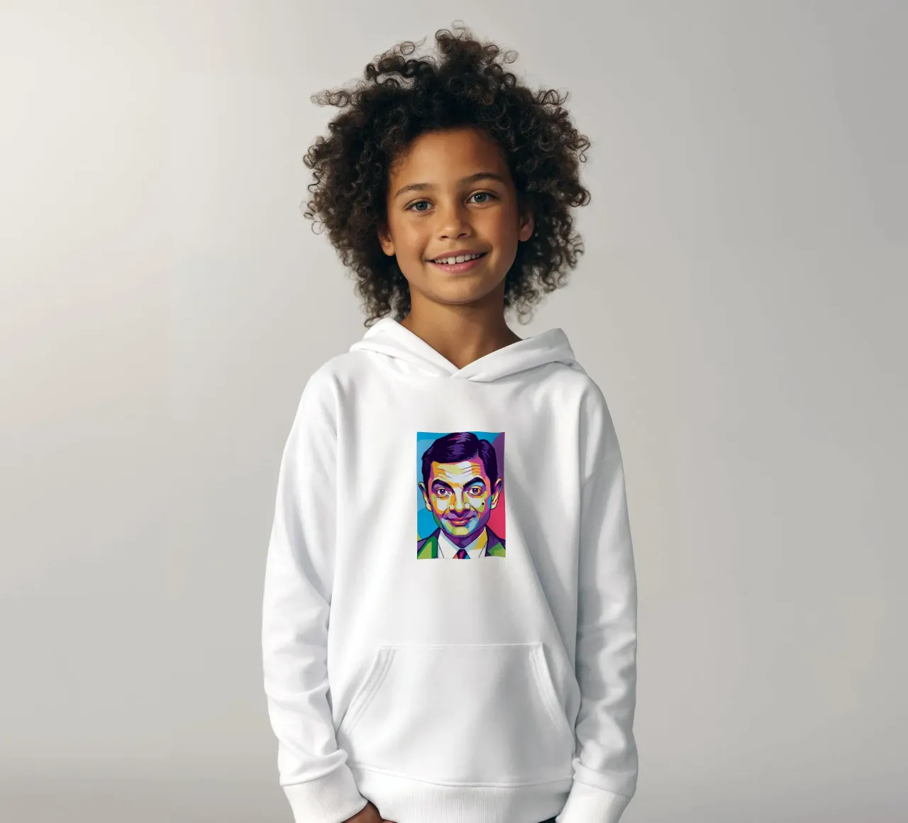 Mr. Bean iconic style felpa bambino con cappuccio da Hantamrata