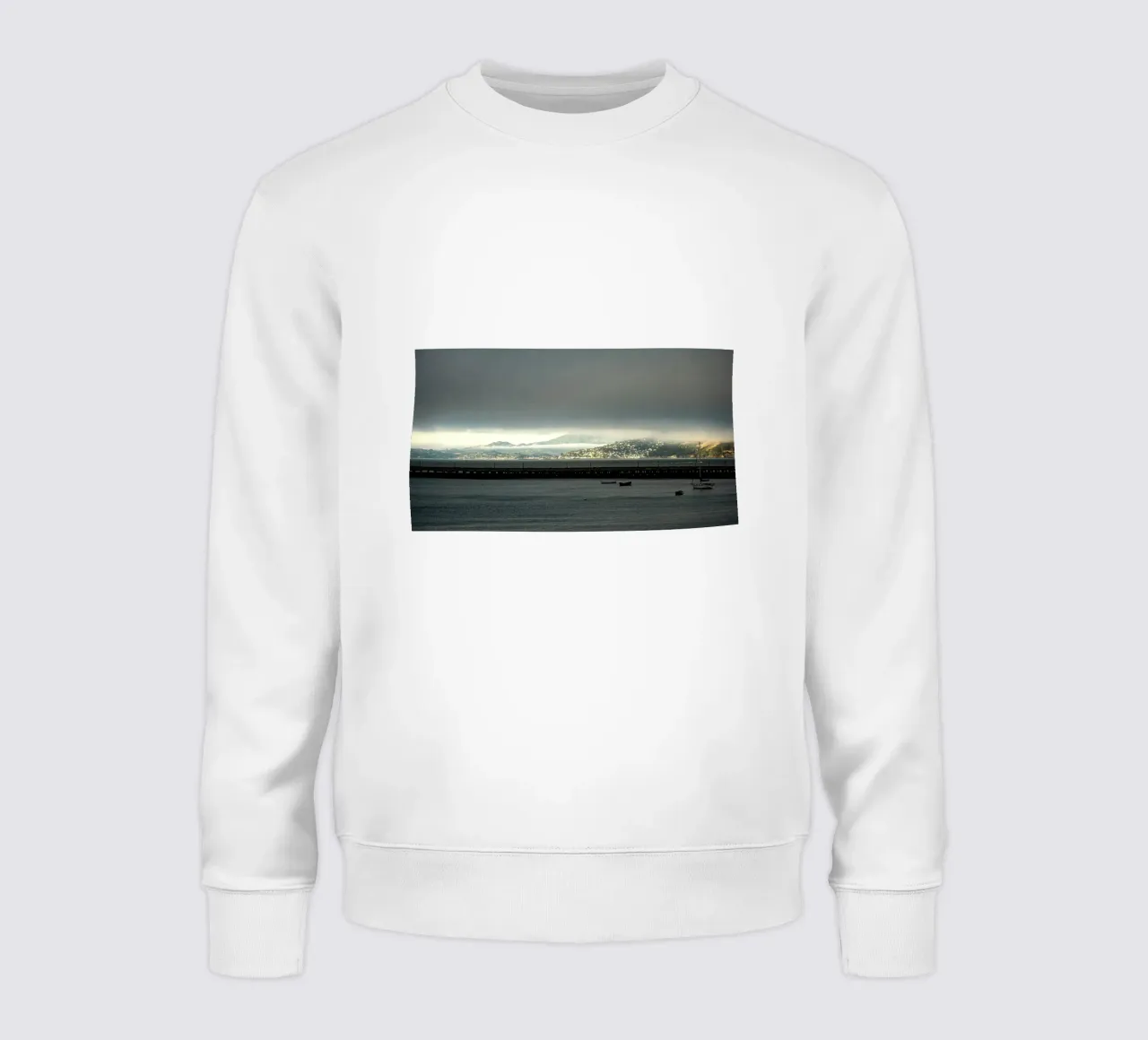ocean pier sweatshirt by Earthly Visions