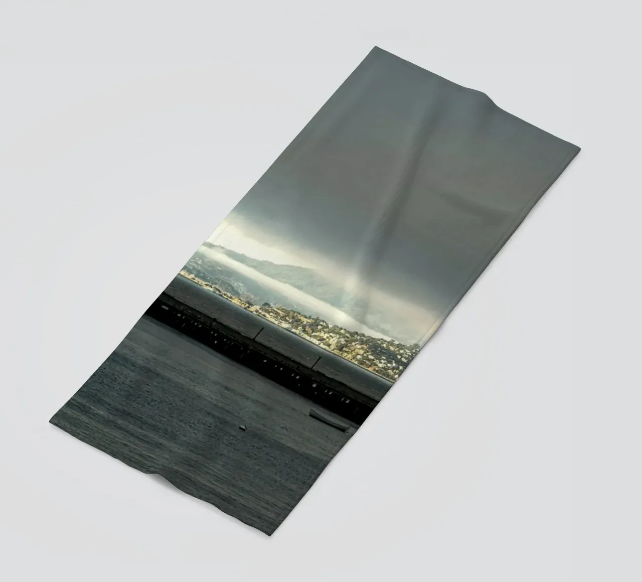 ocean pier beach towel by Earthly Visions