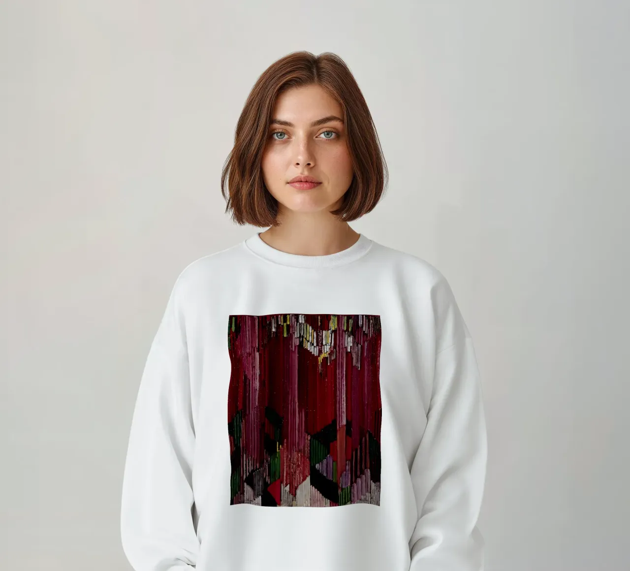 Study for the language of vertical lines, 1919 sweatshirt by martina