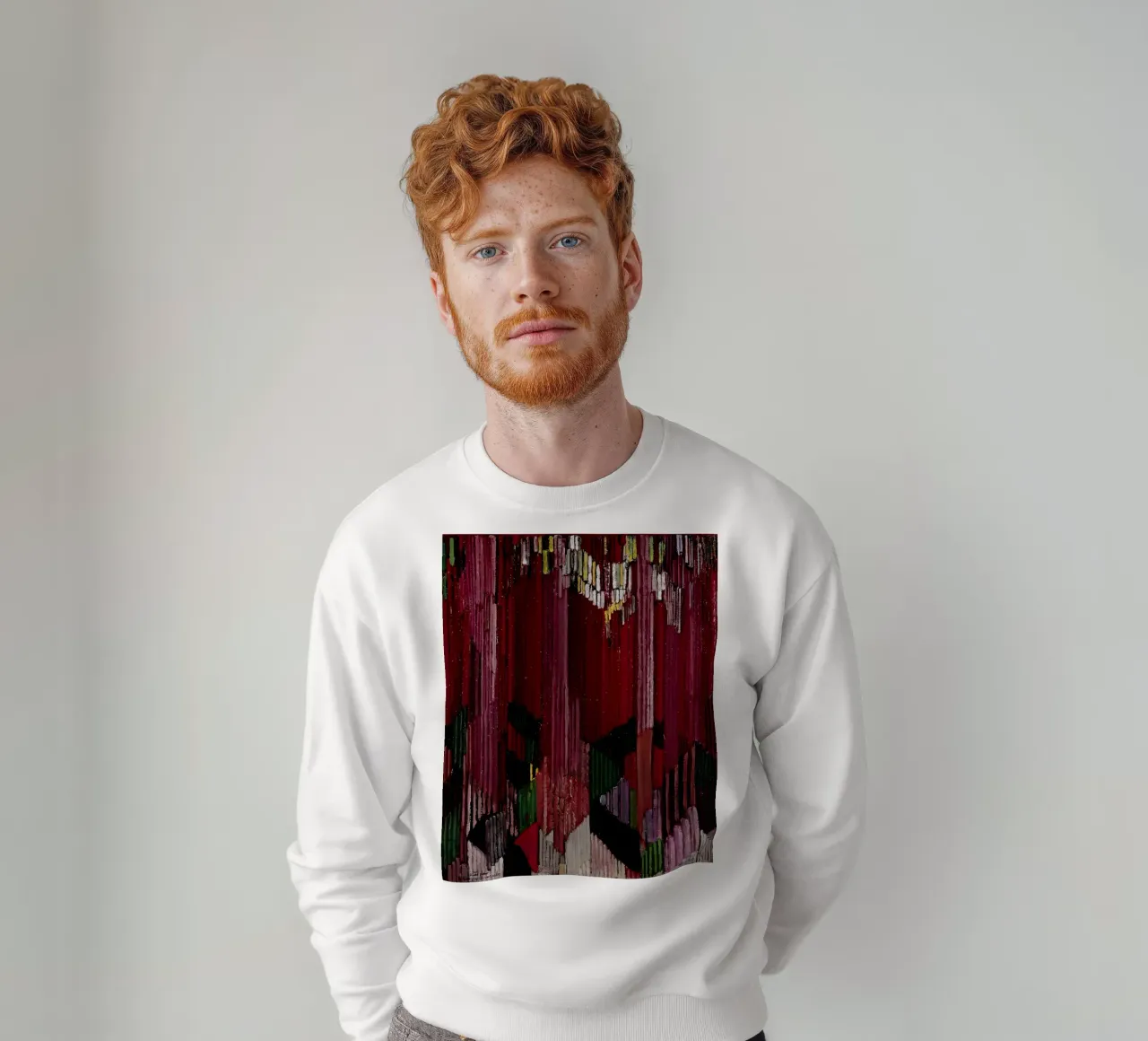 Study for the language of vertical lines, 1919 sweatshirt by martina