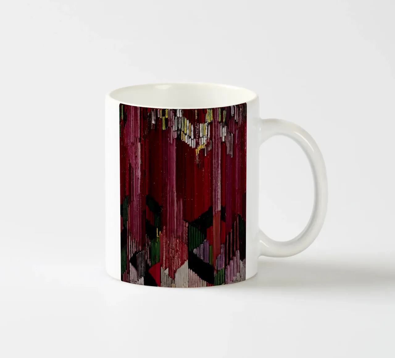 Study for the language of vertical lines, 1919 ceramic mug by martina