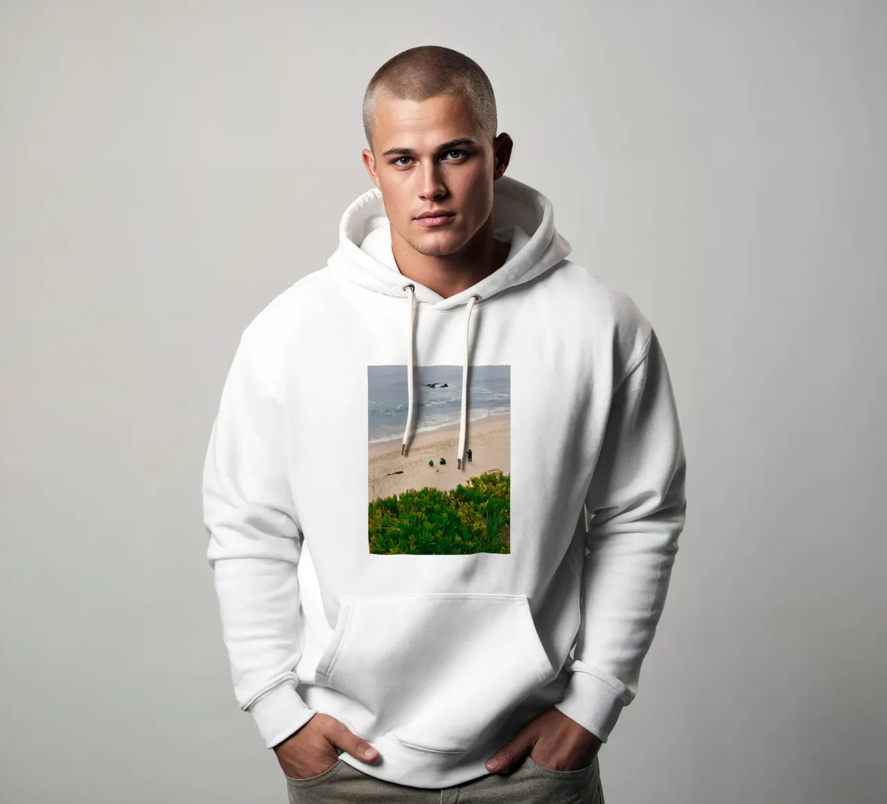 spiaggia oceano felpa con cappuccio da Earthly Visions