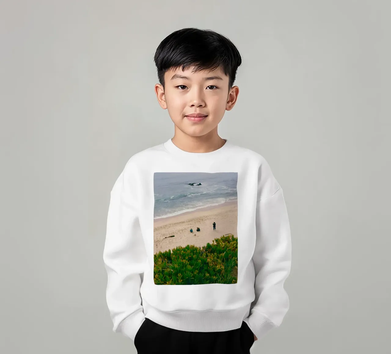 beach ocean kids sweatshirt by Earthly Visions