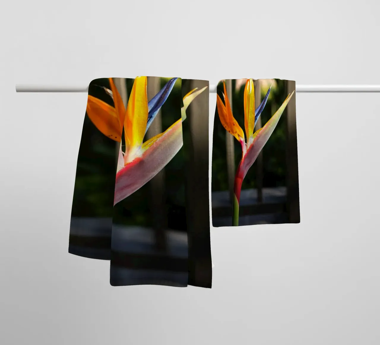bird of paradise flower towel by Earthly Visions