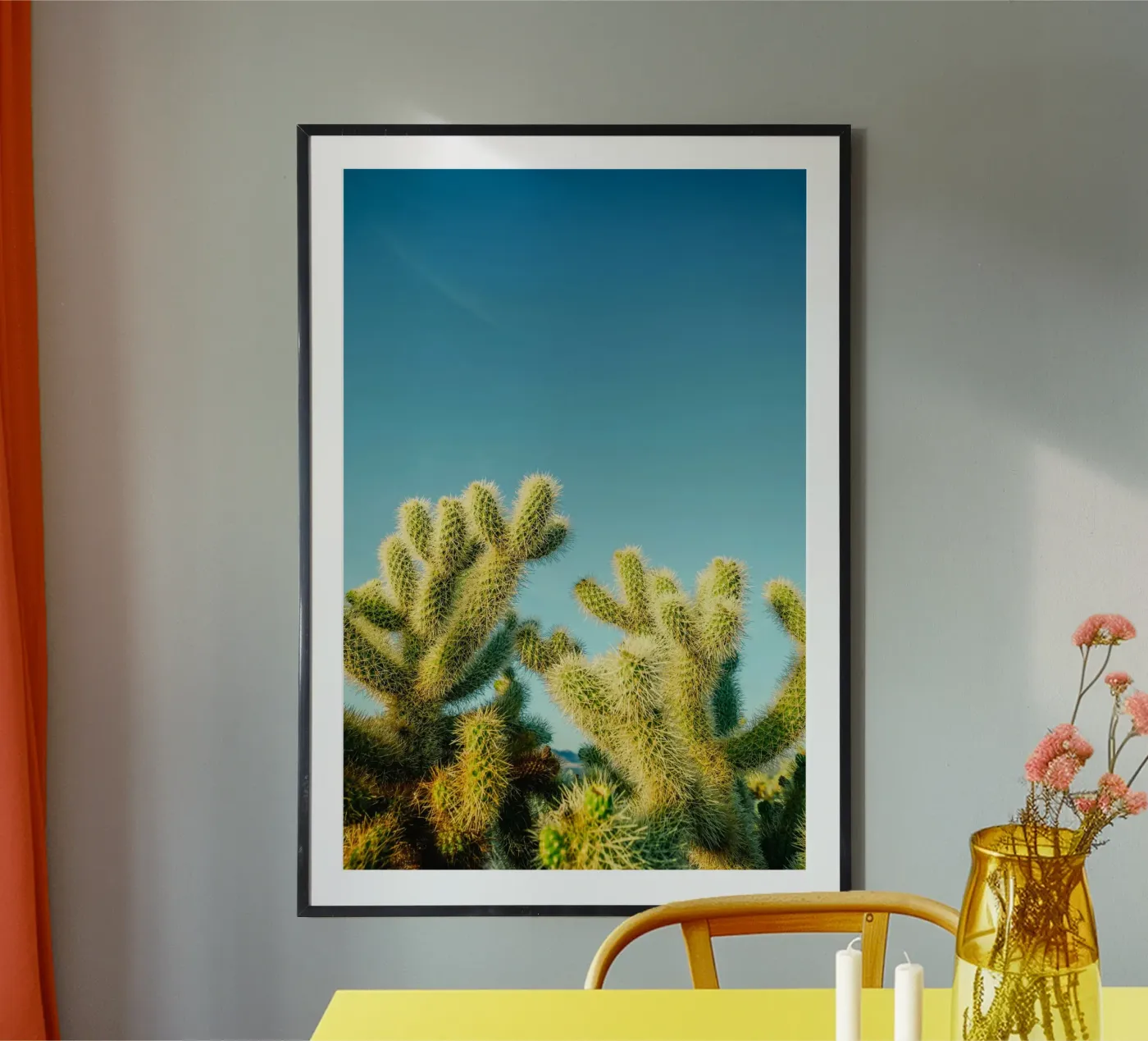 cactuswoestijn poster van Earthly Visions