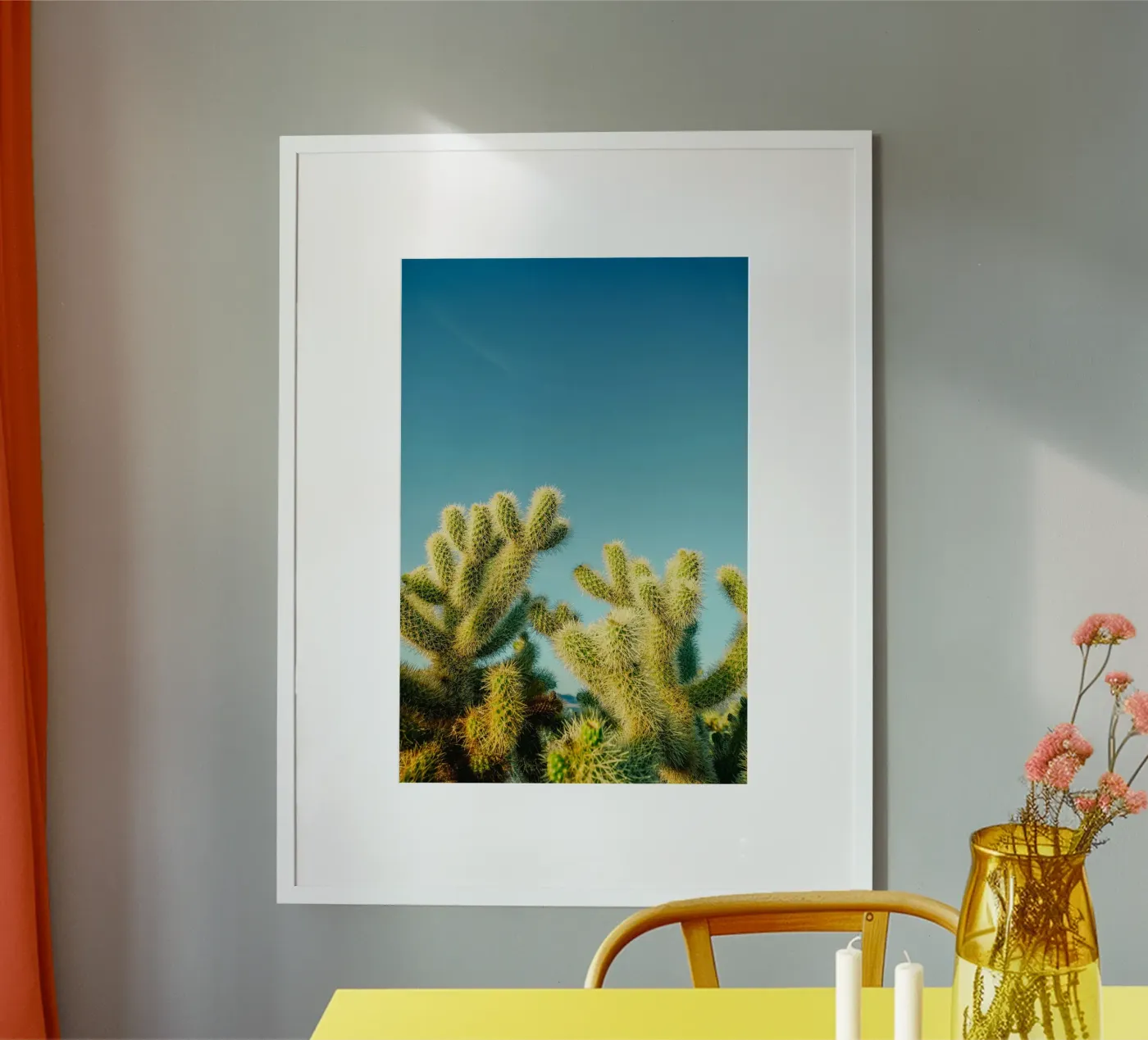 cactuswoestijn poster van Earthly Visions