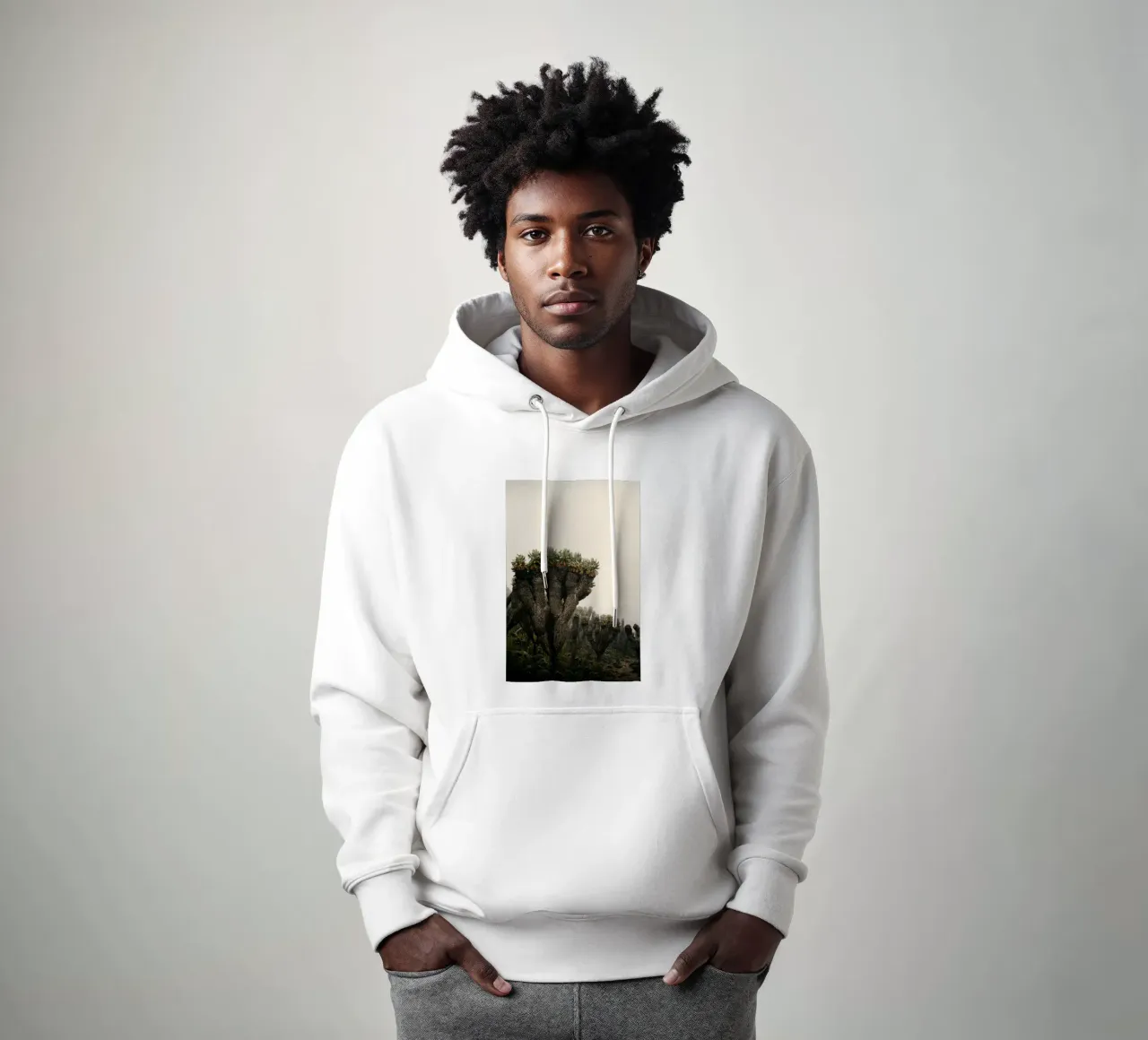 alieno arido felpa con cappuccio da Earthly Visions