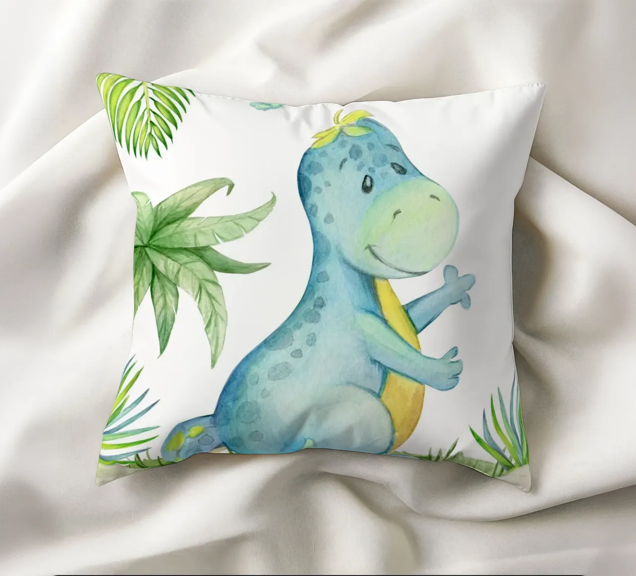 Dinosaur and butterflies cuscino da LisaArtes