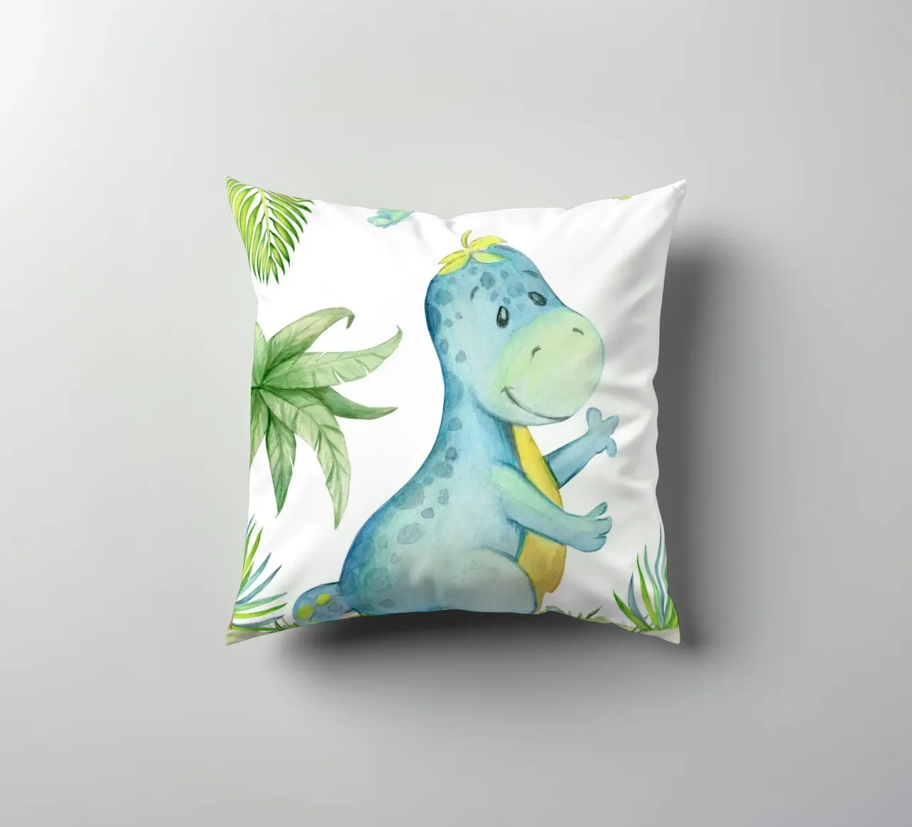 Dinosaur and butterflies cuscino da LisaArtes