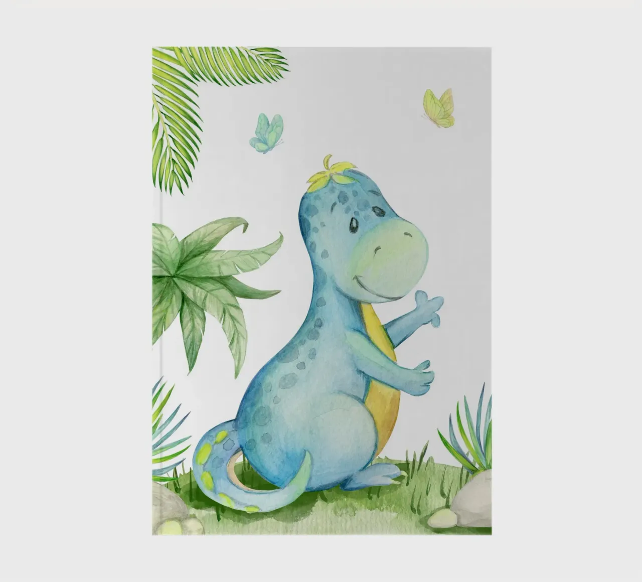 Dinosaur and butterflies notebook by LisaArtes