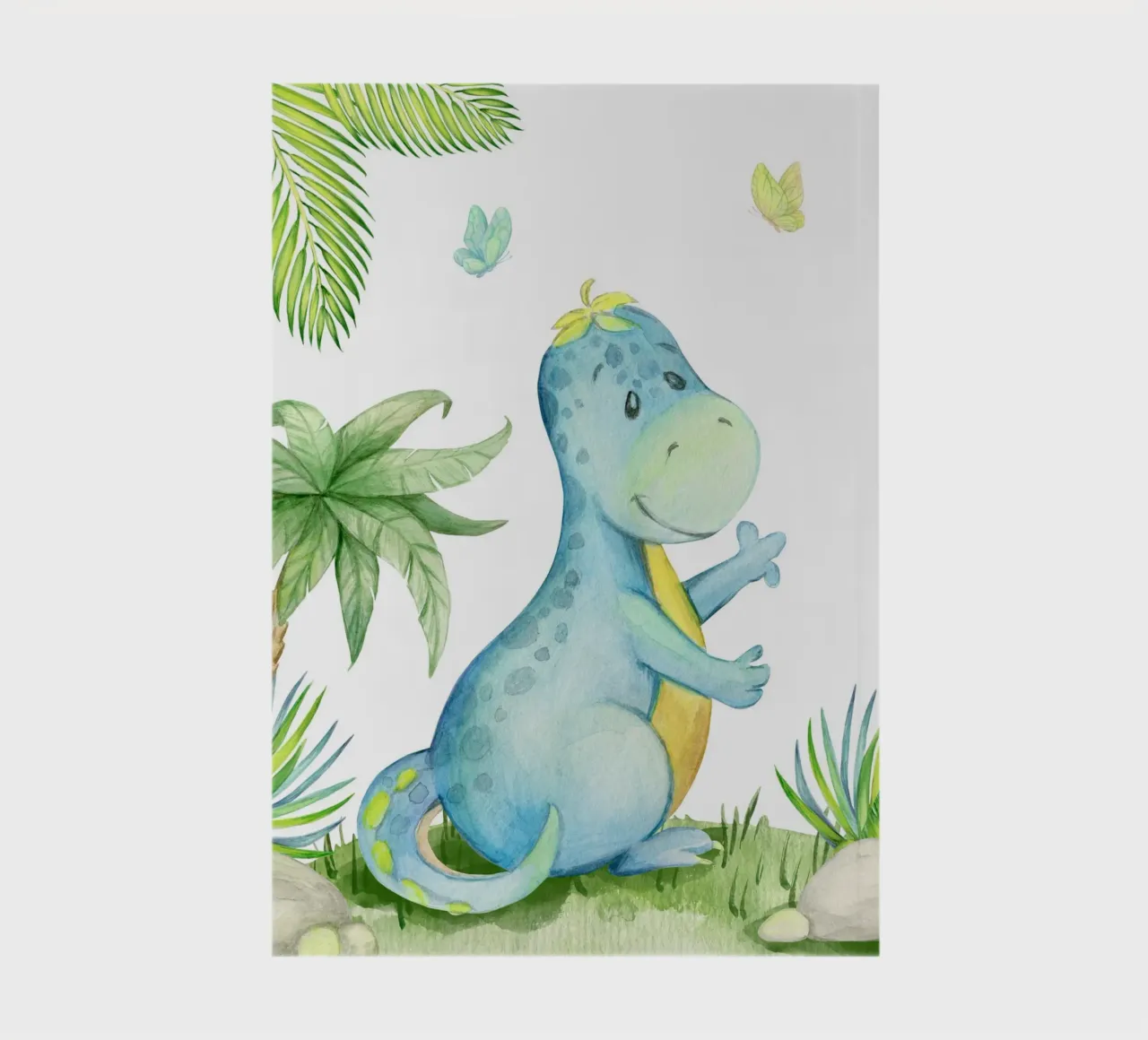 Dinosaur and butterflies notebook by LisaArtes