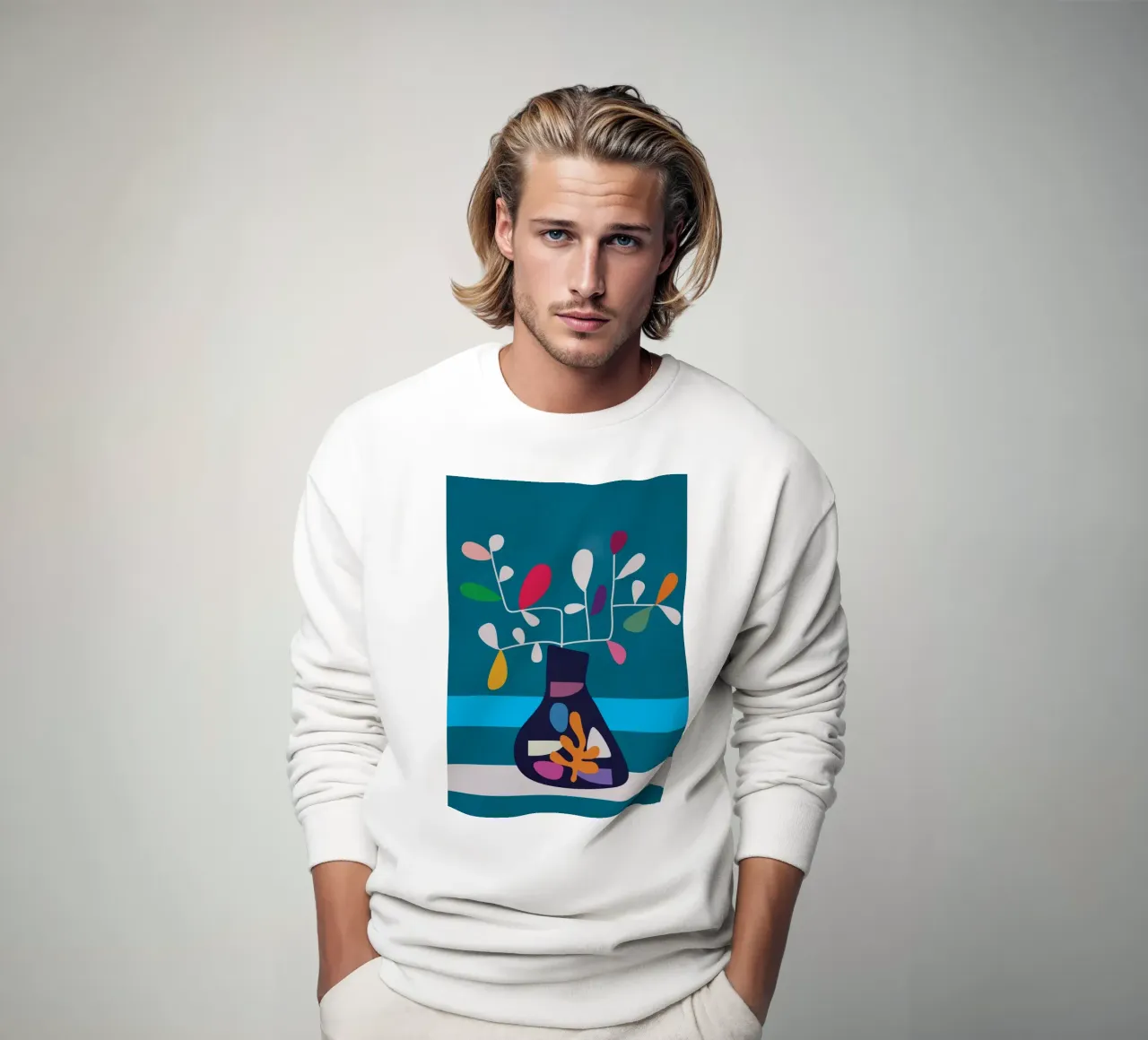 Vase of Vibrance 3 sweatshirt by Nadjaa