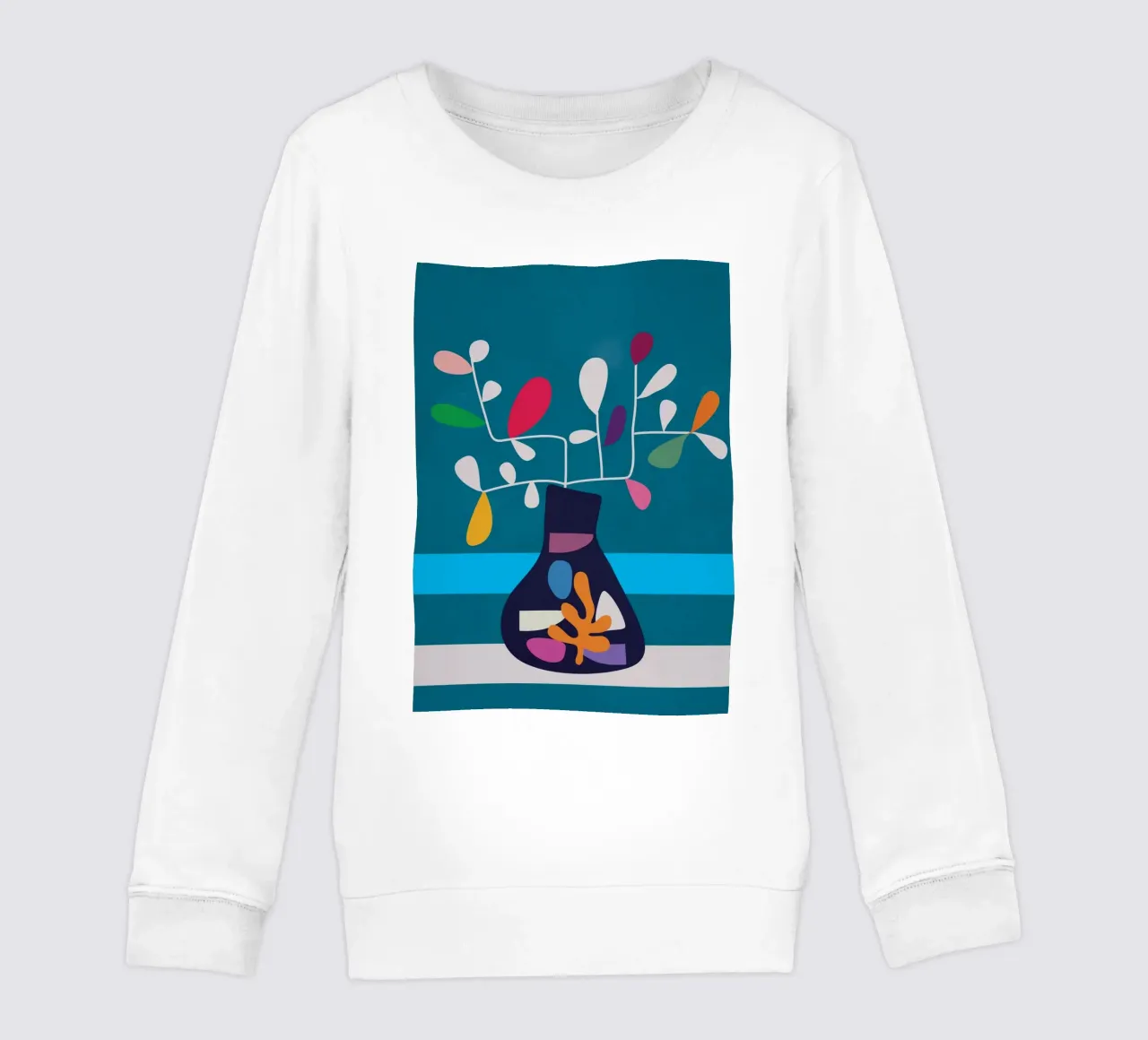 Vase of Vibrance 3 kids sweatshirt by Nadjaa