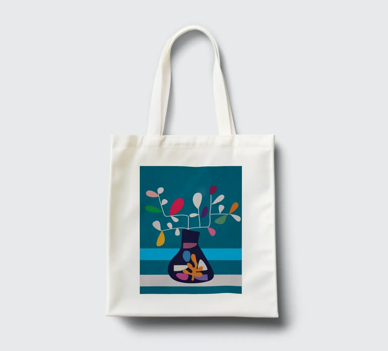 Vase of Vibrance 3 tote bag by Nadjaa