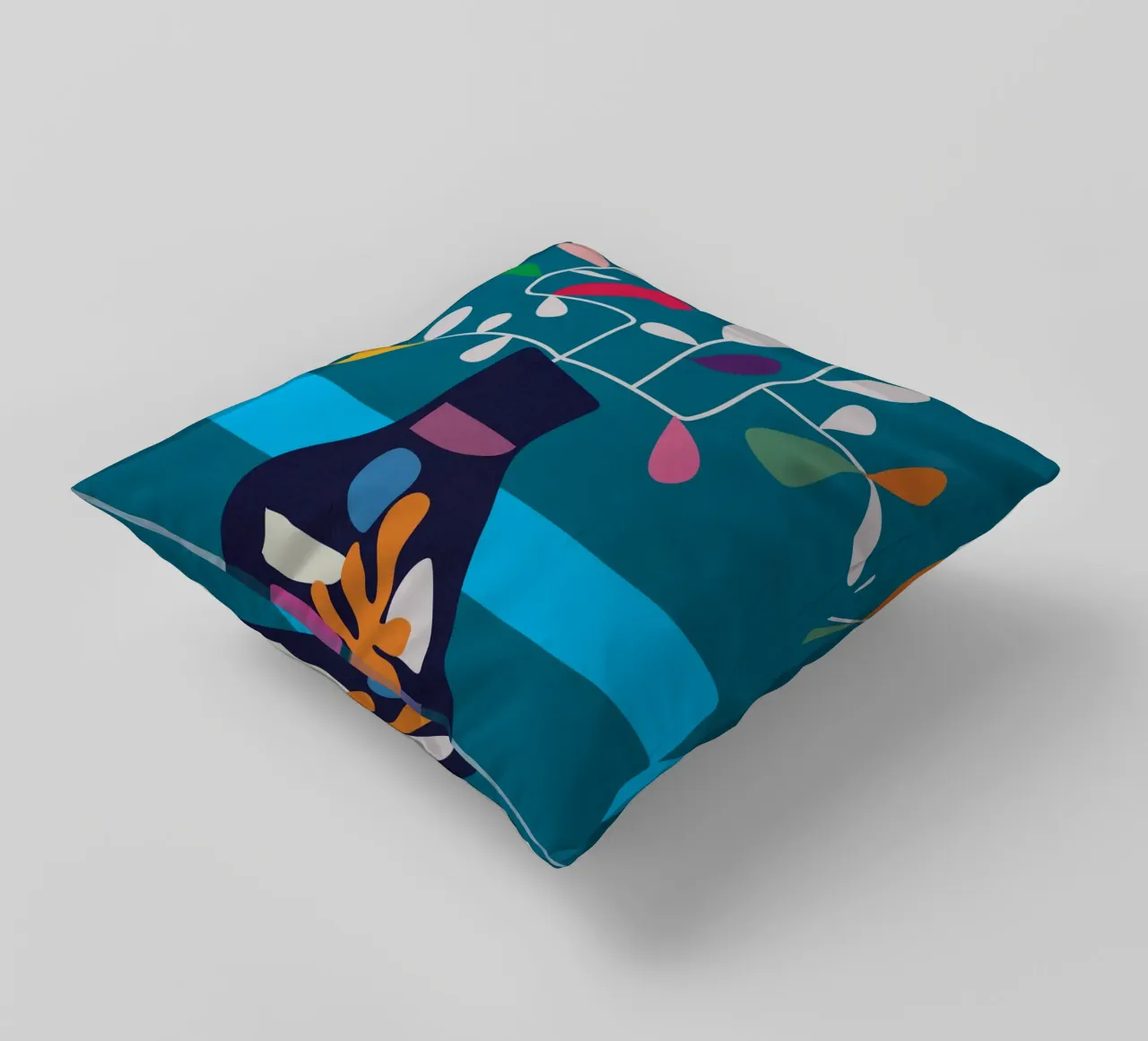 Vase of Vibrance 3 decorative cushion by Nadjaa