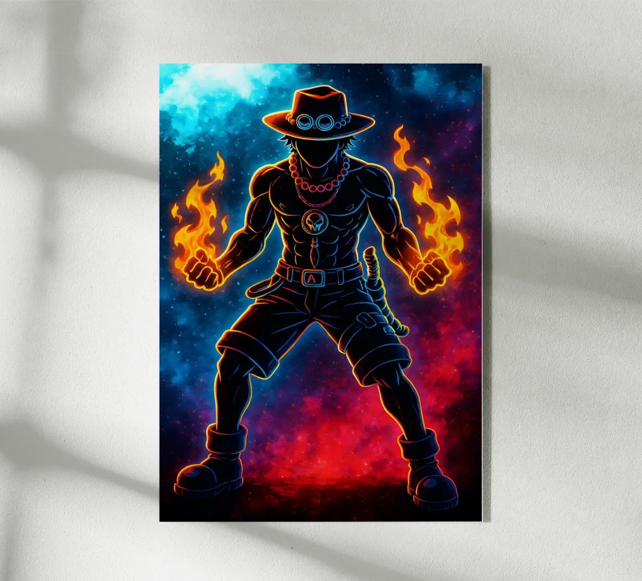 Soul Of One piece Portgas D. Ace acrylic glass by DGSoulheroes