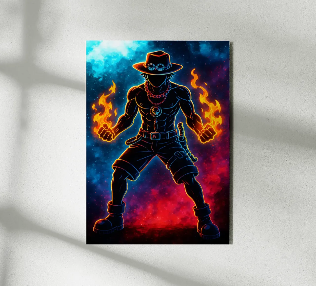 Soul Of One piece Portgas D. Ace alluminio dibond da DGSoulheroes