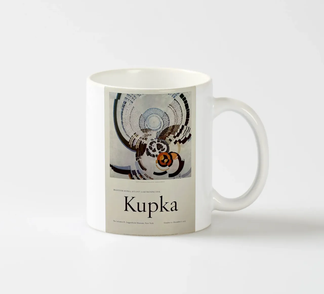 kupka una retrospettiva tazza in ceramica da martina