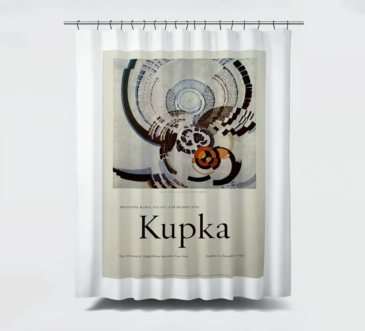 kupka a retrospective shower curtain by martina