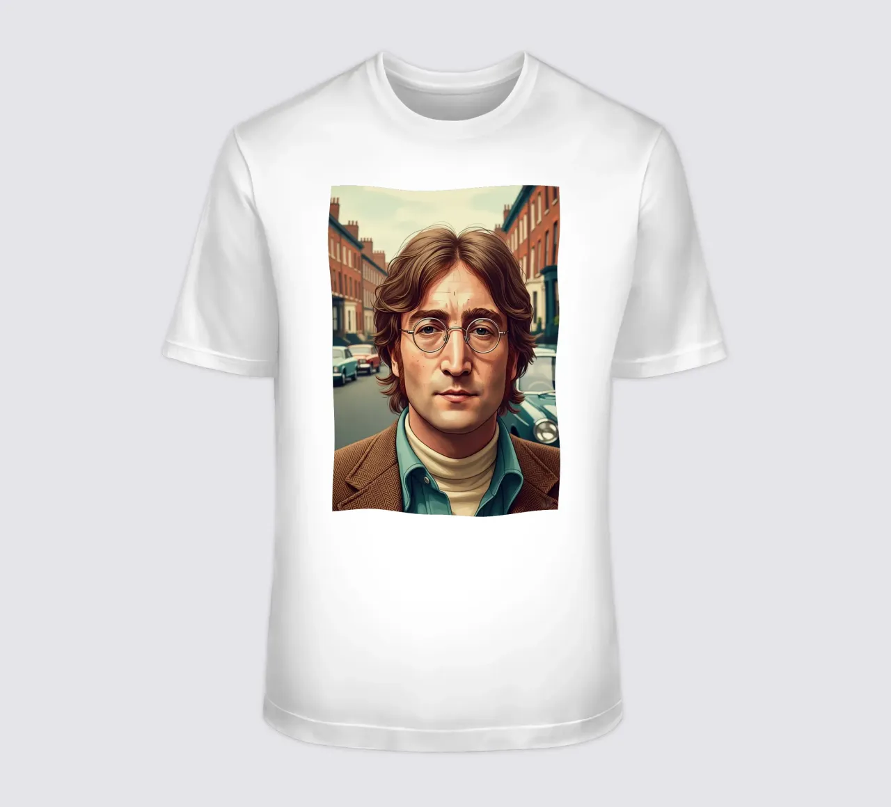 John Lennon vintage style t-shirt by Lembayung art