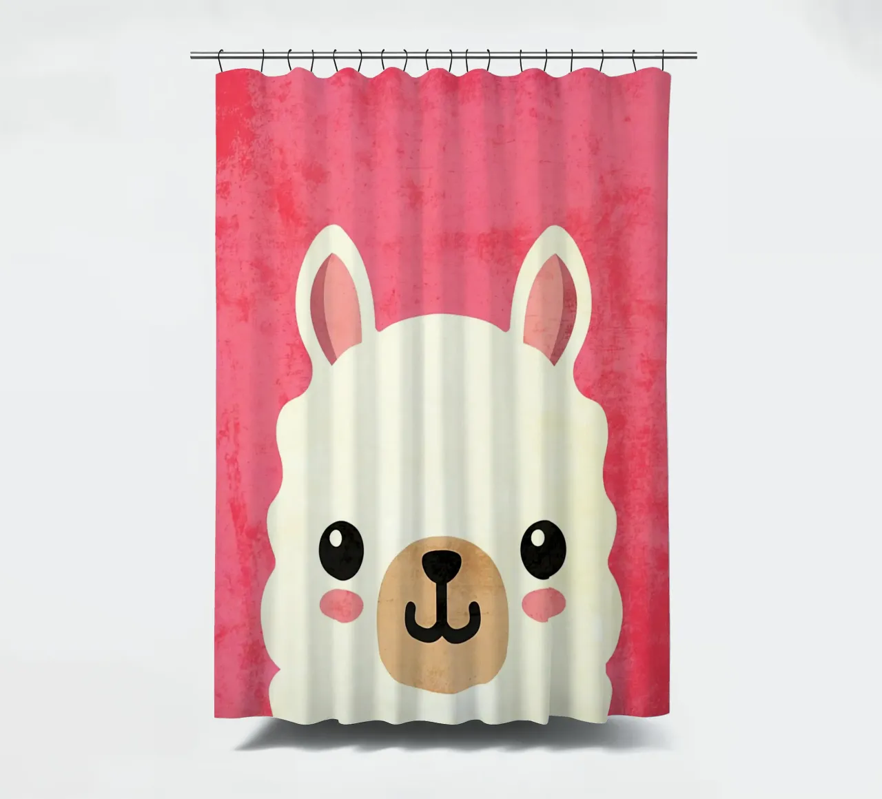 Lama a cartoni animati tenda da doccia da Paul Studio